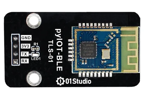 โมดูลบลูทูธแบบพาสทรูพอร์ตอนุกรม UART ที่ใช้พลังงานต่ำสำหรับการพัฒนาไมโครไพธอน