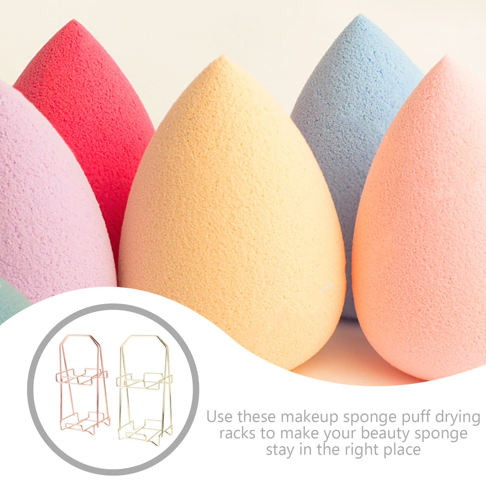 

Makeup Sponge Drying Sponge Puff Racks Racks Steel Beauty Egg Holders Display St s Powder Puff Storage Solutions