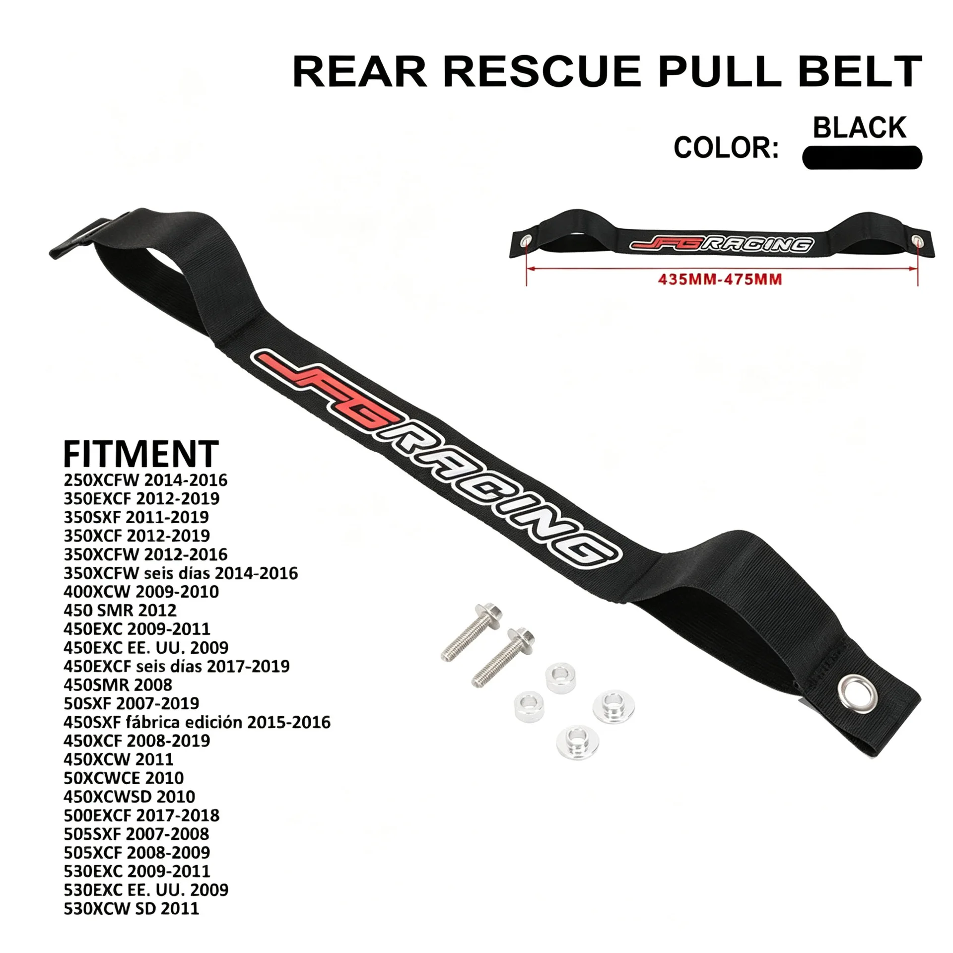Universal Dirt Bike Rear Seat Pull Strap Rescue Tow Strap Body Lifting Tie Down Heavy Duty Modified Motorcycle Accessories