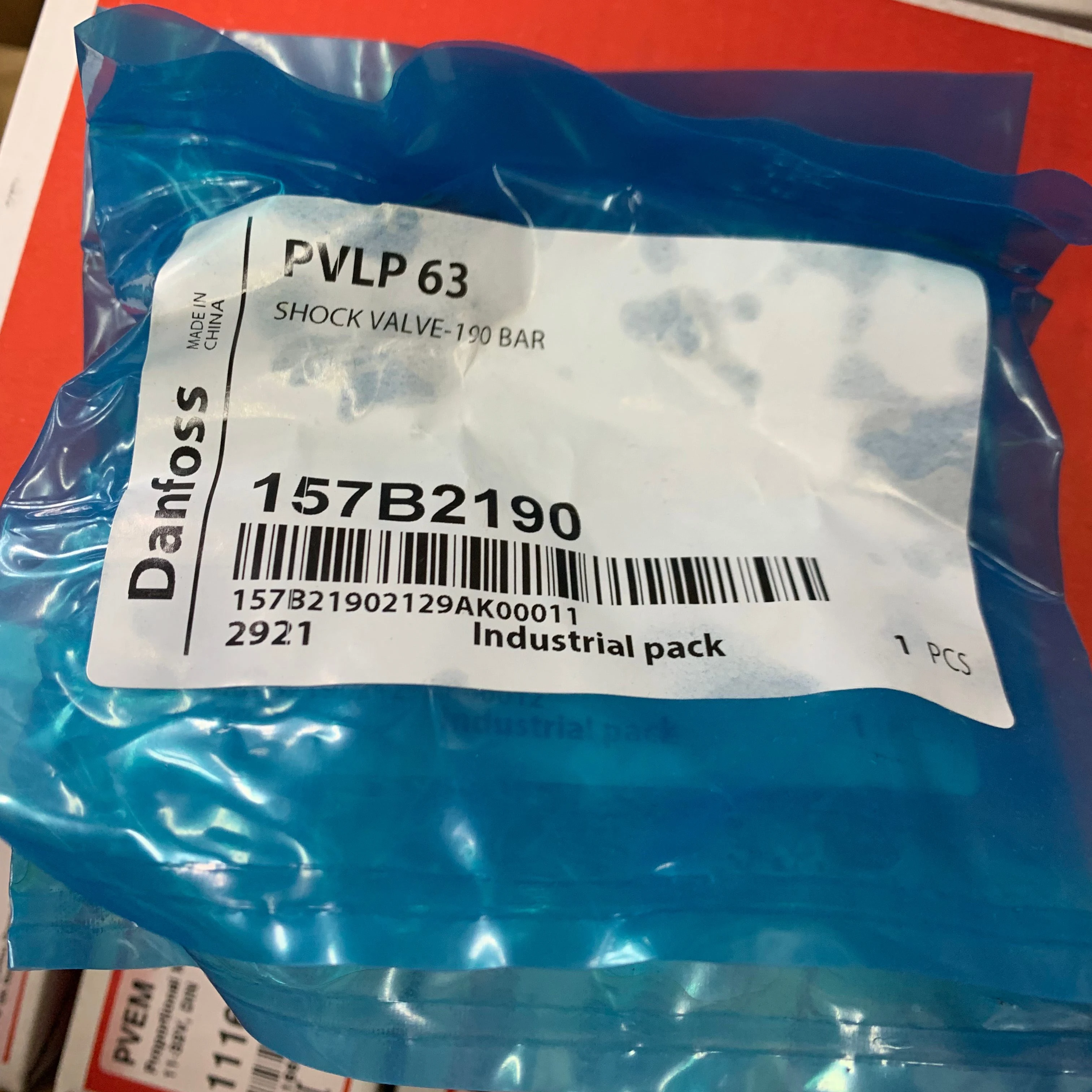 157B2190 PVLP 63 SHOCK Valve -190 BAR Original Sauer  Comatrol in Stock
