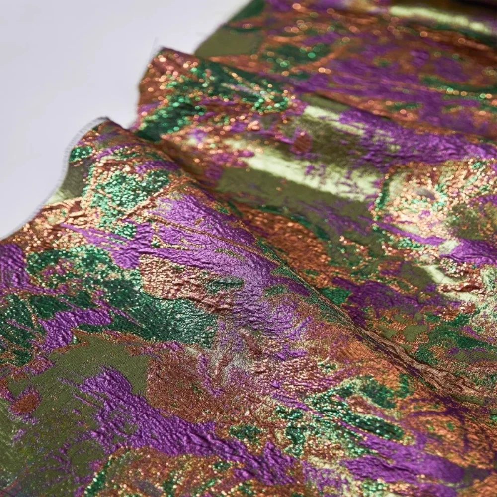 

Ретро-ткань жаккард с золотым тиснением, декоративная ткань для одежды, дизайнерские ткани на метры, для шитья своими руками