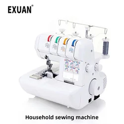 220V/110V New Multifunctional Household Desktop Four-line Overlock Sewing Machine Code Edge Tape Lace Electric Desktop