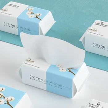 30/40 Stuks Wegwerp Gezicht Handdoek Parel Patroon Zacht Katoen Gezicht Reinigingsdoekje Nat Droog Gebruik Beauty Veeg Make-Up Remover Gezicht handdoek