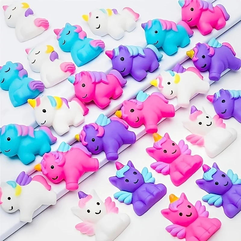 1/12 Unicorn Kawaii Squishies Mochi Squishy Toys Stress Relief Toys for Kids Boys Girls Party Favors Birthday Gifts Prizes