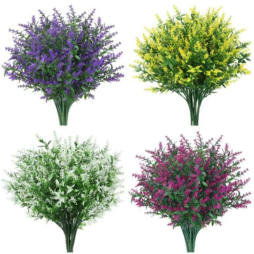 Bonsai Garden Gift - Artificial Flowers Cheap Plastic Lavender Fake