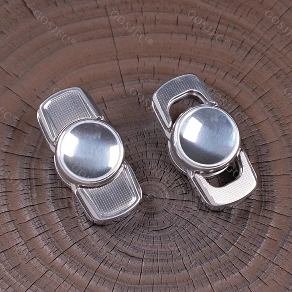 Roestvrij staal tweebladige Fidget Spinner Angst Relief Gadgets Fidgeting Spinners Gyro Fidget Speelgoed Volwassenen Metaal