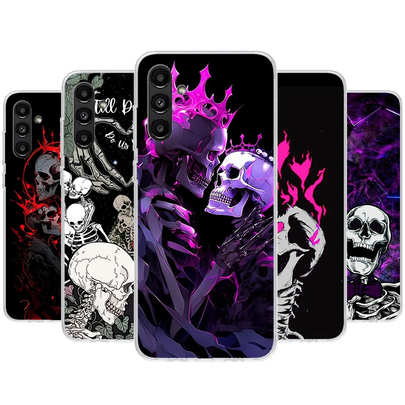 Anatomy Skeleton Heart Lovey Kiss Phone Case For Samsung Galaxy A51 A71 A50 A70 A40 A30 A20E A10 A41 A31 A21S A11 A01 A6 A8 + A7