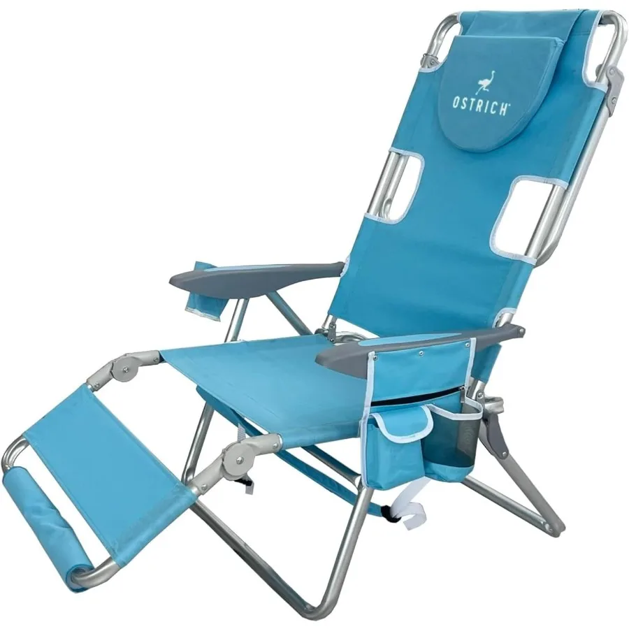 

Портативная сумка-холодильник для стула Strrich Deltess 3 в 1, светло-голубой шезлонг с откидной спинкой