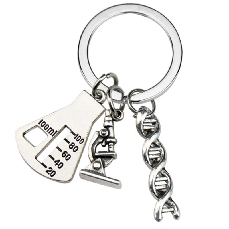 31BB Portable Rings Educational Ornament Featuring Chemistry Molecule Pendant