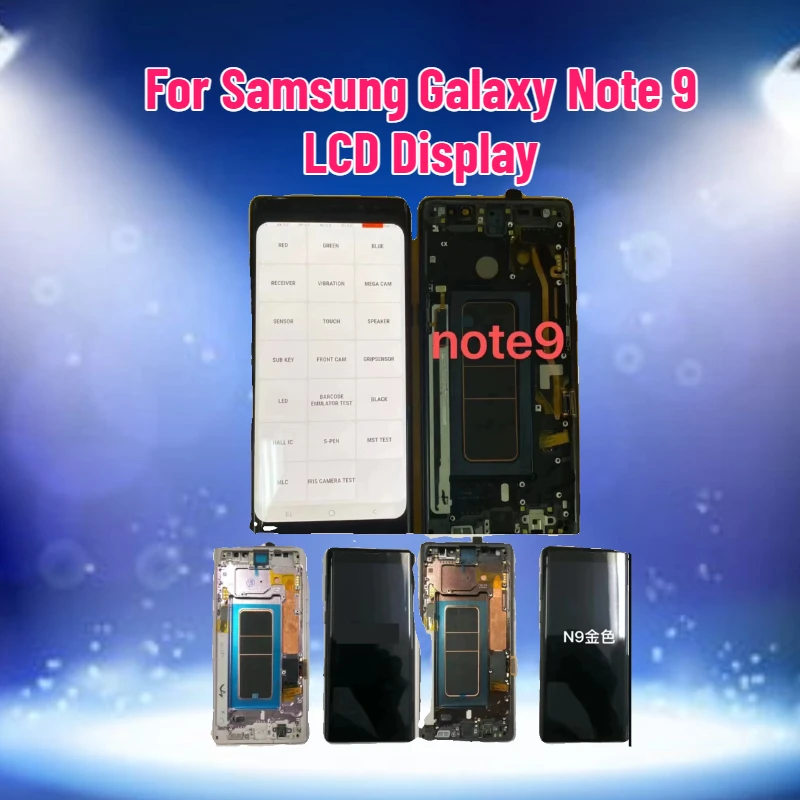 

Дисплей Note9 для Samsung Galaxy Note 9, ЖК-дисплей с сенсорным экраном для Samsung Note9 N960F/DS, замена экрана с рамкой