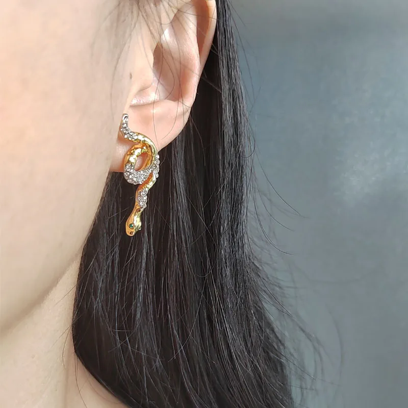 

Fashion Snake Earrings For Women's Unique Ear Studs Drops Jewelry Accessories Gifts
