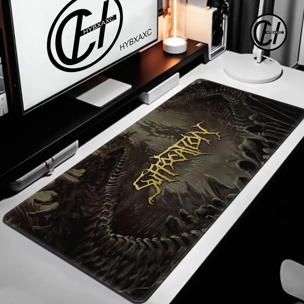 HYBXAXC HYBXAXC uffocation Band Dark Art Desk Mat, Gothic Death Metal Style Large Mouse Pad, Perfect Alternative Music Fan Decor