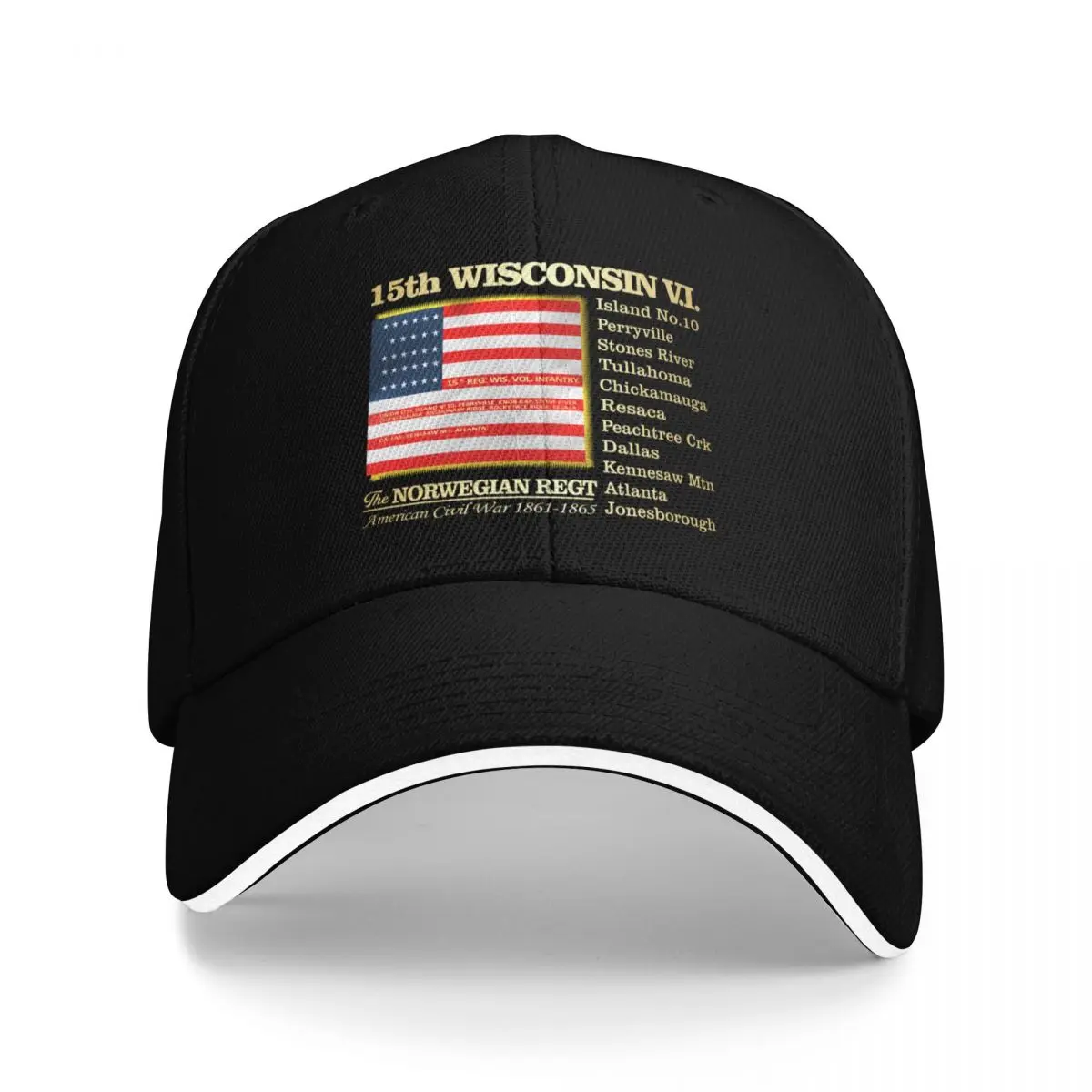 

15th Wisconsin Volunteer Infantry (BH2) Baseball Cap Luxury man cap Sunscreen party Hat Sun Hats For Women Men's