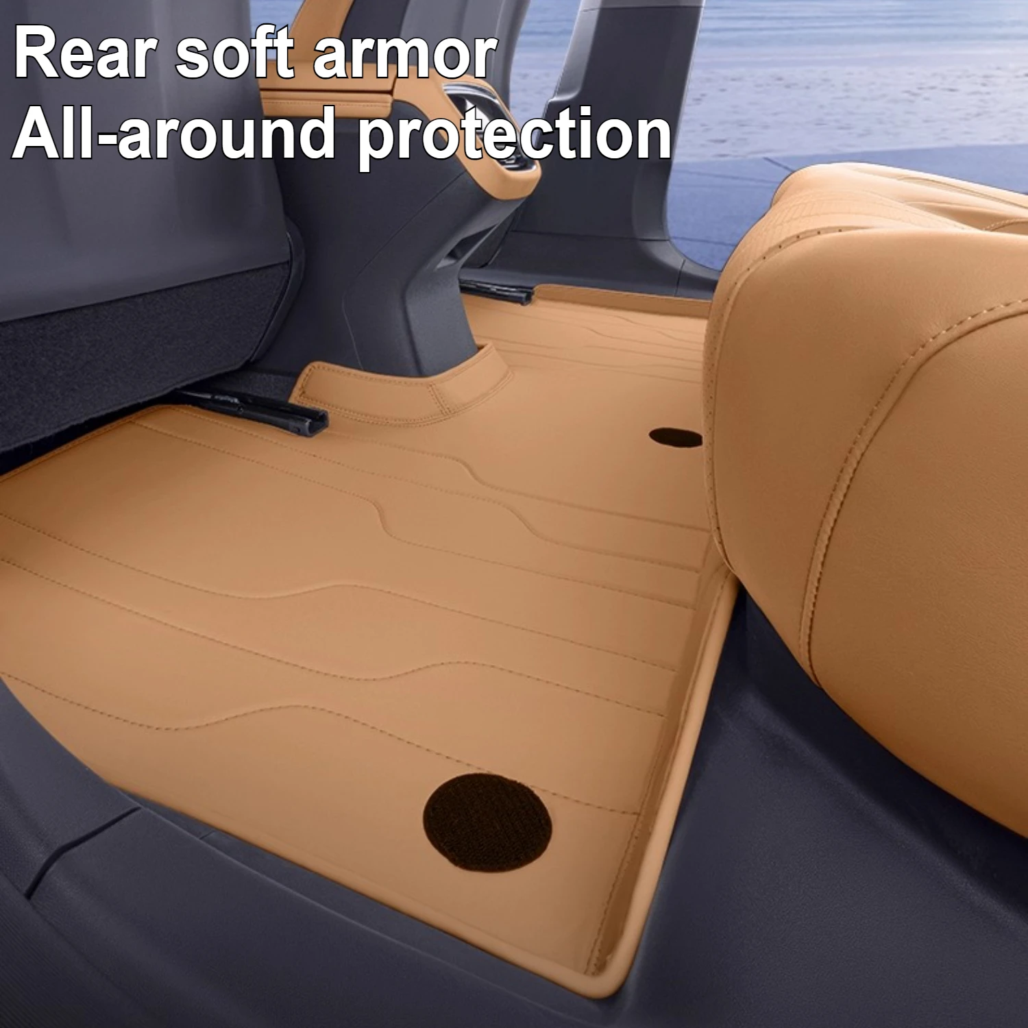 For Mazda EZ6 2025 Car Floor Mats Full-Coverage Eco-Friendly Leather Waterproof and Dirt-Resistant Foot Carpet Accessories detail image 6