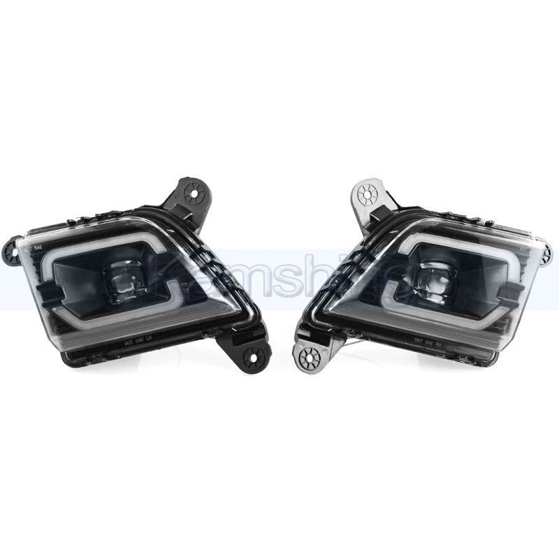 Kamshing 1pair LED Daytime Running Light For Chevy Silverado 2019-2020 DRL Day Light Foglamp Fog lamp Turn Signal Light