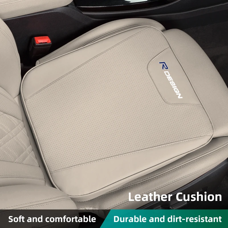 

2025New Car Seat Napa Leather Material Refreshing Cushion Height increasing Mat For Volvo Rdesign XC60 S60 V40 V50 V60 S80 S40