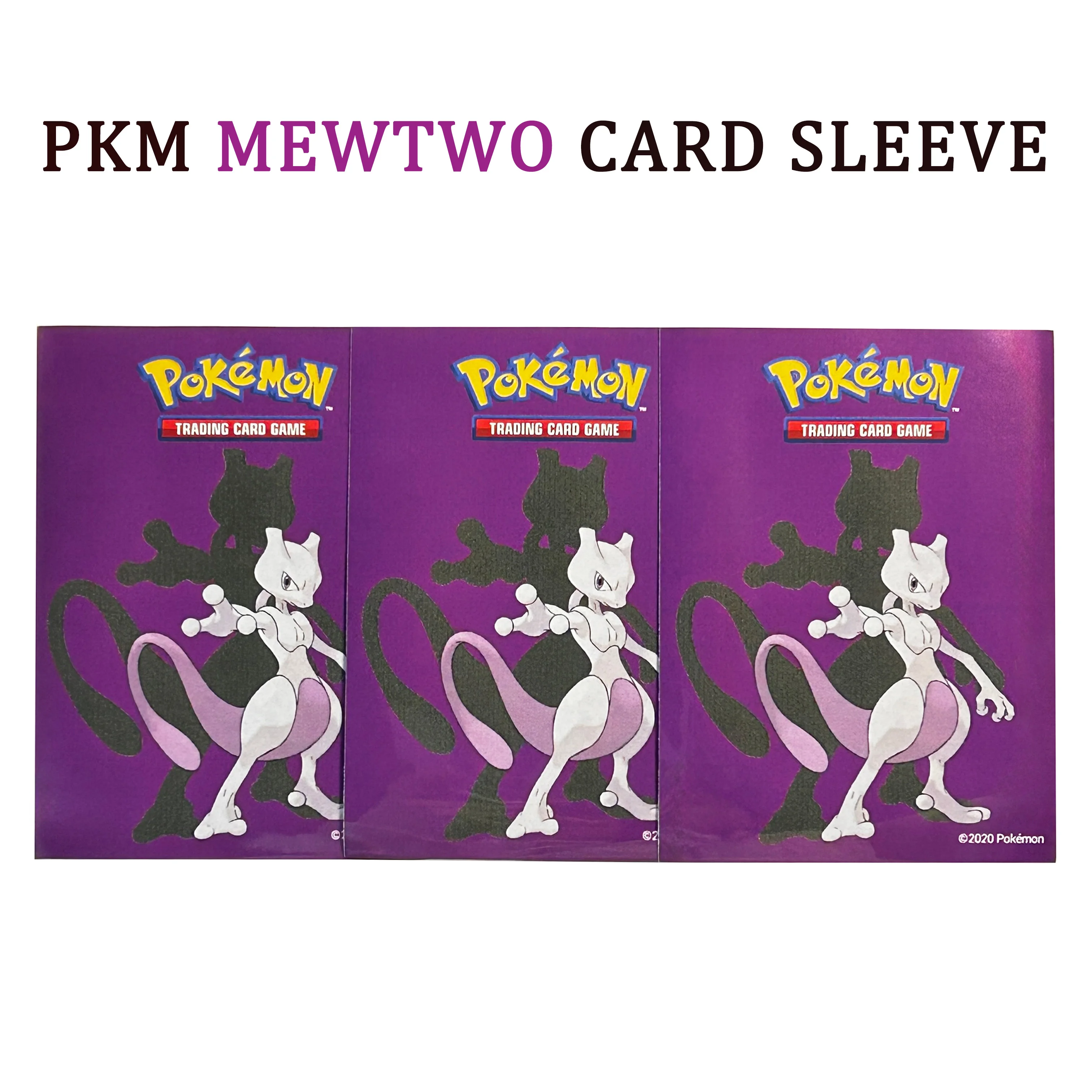 60 szt. 66x91mm Ochraniacze na karty Pokemon Cute Animes PTCG Wysokiej Jakości Karty Kolekcjonerskie Pokrowce na Gry Karciane Prezent Zabawka Gengar/Mew