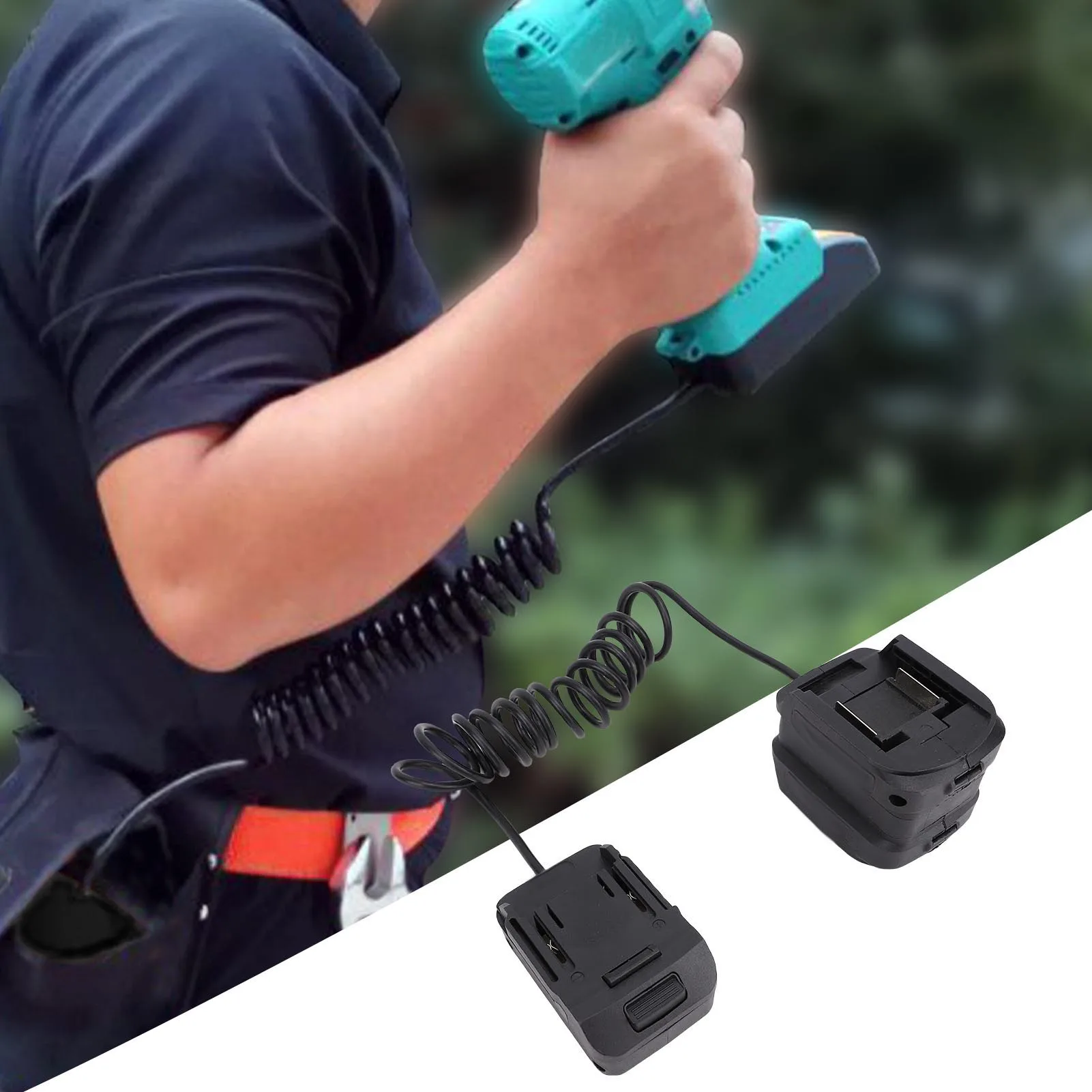 

Адаптер для аккумулятора BL1840 и удлинительный эластичный шнур для инструментов и работы на открытом воздухе. Адаптер для аккумулятора BL1840.