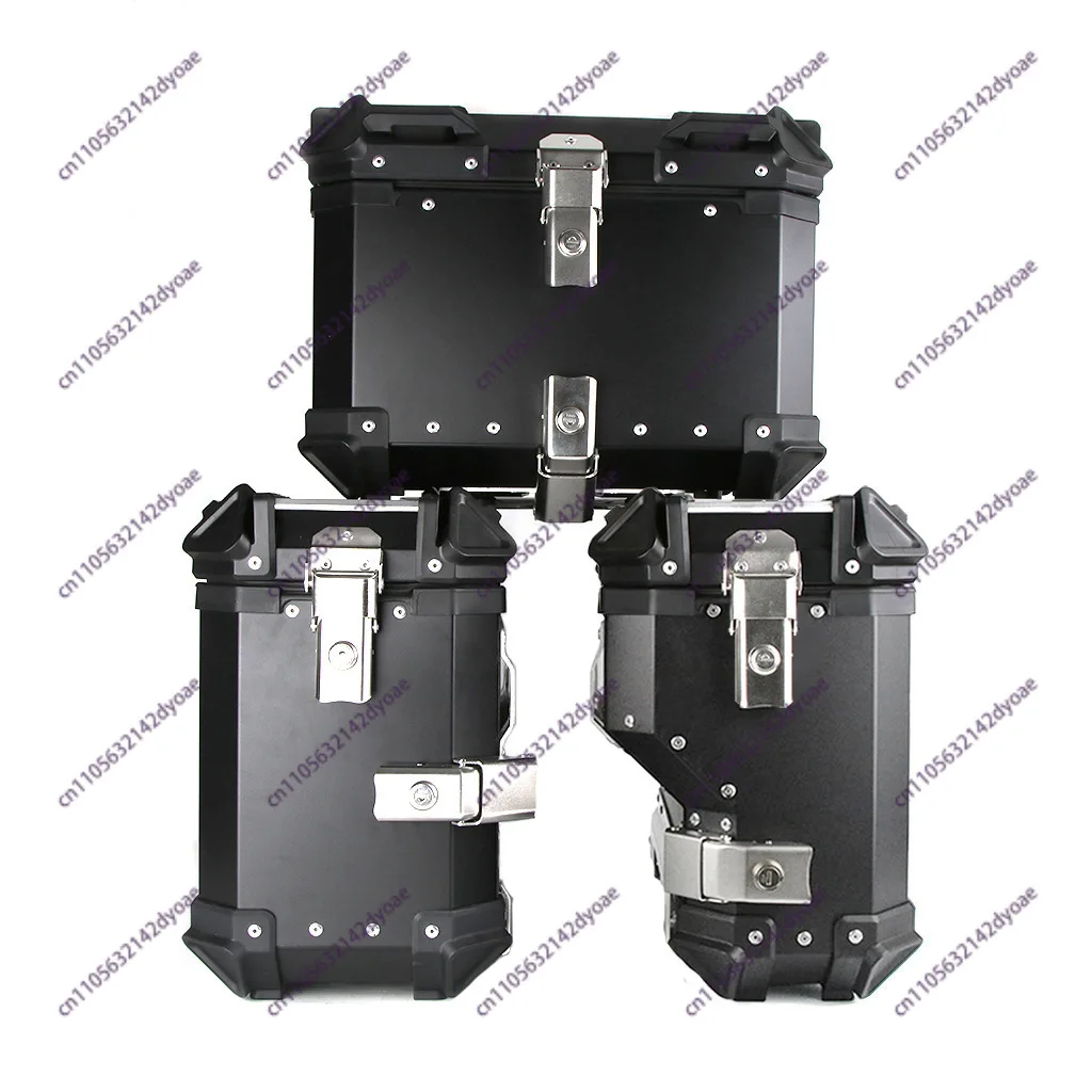 38L Universal Aluminum Alloy Right-Side Exhaust Side Case for Motorcycles and Scooters Impact-Resistant Travel Storage Trunk