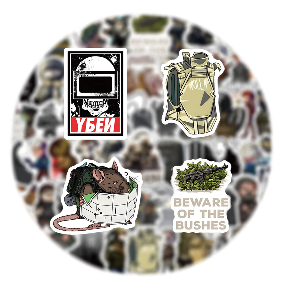 

10/30/50/100pcs Classic FPS Game Escape from Tarkov Stickers Cool Cartoon Graffiti Decals DIY Skateboard Luggage Phone Sticker