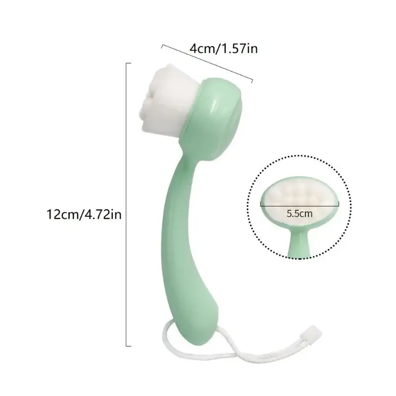 Pore Cleaner​​ Wash Face Brush Deep Cleaning Facial Care Facial Exfoliator Brush​​ Blackhead Soft ​​Face Cleansing Brush​​