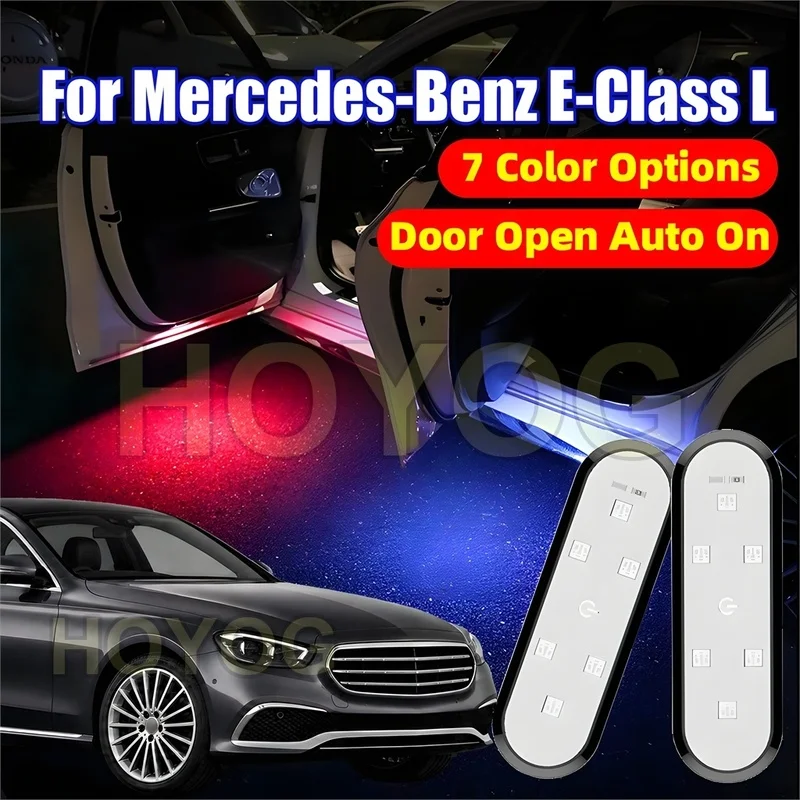 Fit for Mercedes-Benz E-Class L 2016-2023 LED Car Door Warning Light for Door-Opening Alerts with Easy Stick-On Installation