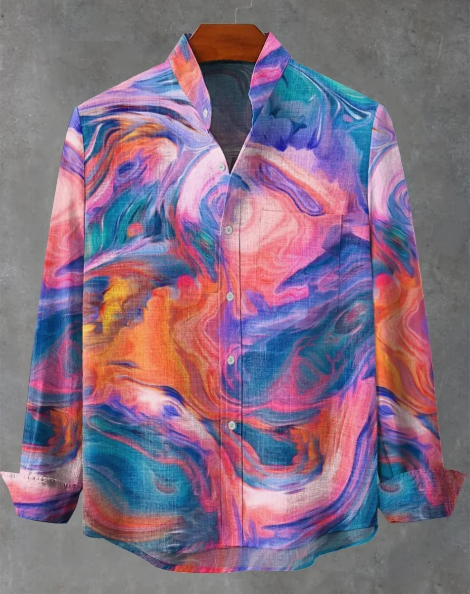 تيكي قمصان هاواي للرجال 2025 جديد قميص رجالي ثلاثية الأبعاد مطبوعة قصيرة الأكمام قميص بسيط بلايز عادية فضفاض المتضخم الرجال الملابس