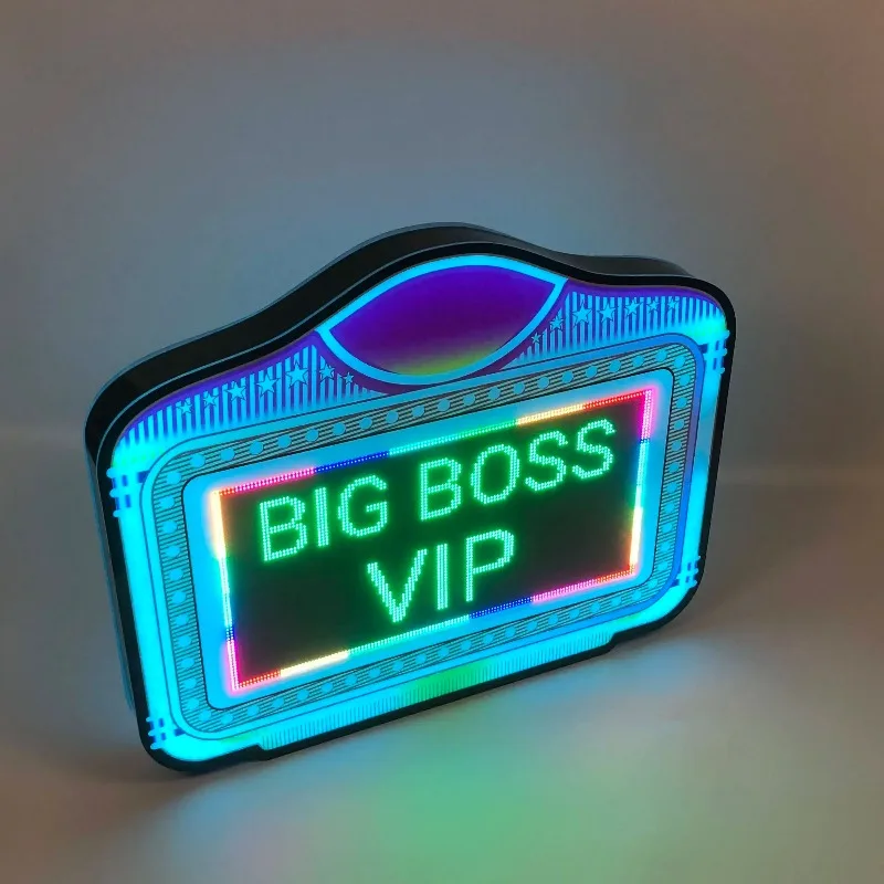 Letter Board Marquee Night Club Bottle Presenter with Metal Frame Digital Message Sign