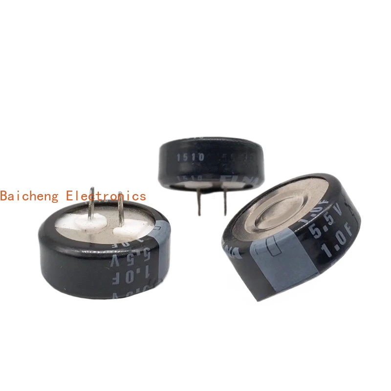 10PCS C-type 5.5V1.0F DBJ-5R5D105T Capacitor high temperature 85 degrees button type