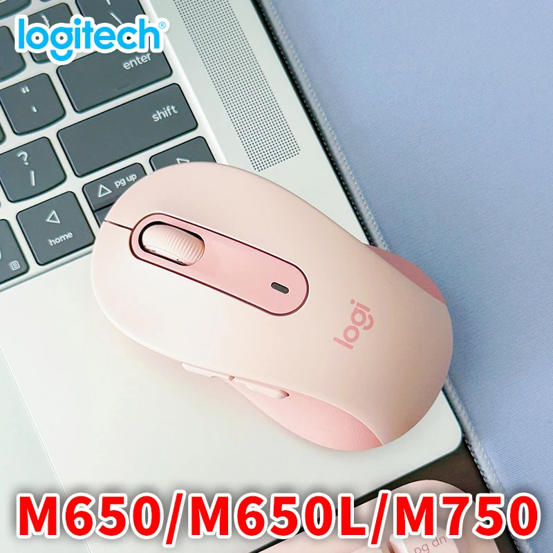 لوجيتك الرائد الرسمي M750/M650/M650L ماوس لاسلكي مع بلوتوث للاستخدام المكتبي المنزلي وأجهزة الكمبيوتر المحمولة وأجهزة الكمبيوتر المكتبية.