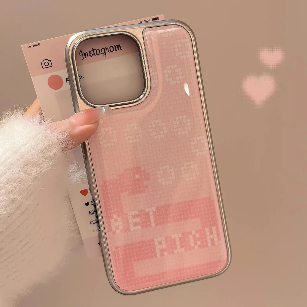 

Роскошный чехол для телефона с гальваническим покрытием из смолы розового жареного змеи для iPhone 17 Air 16 Pro Max 15 14 Plus 13 12 Pro 11, задняя крышка