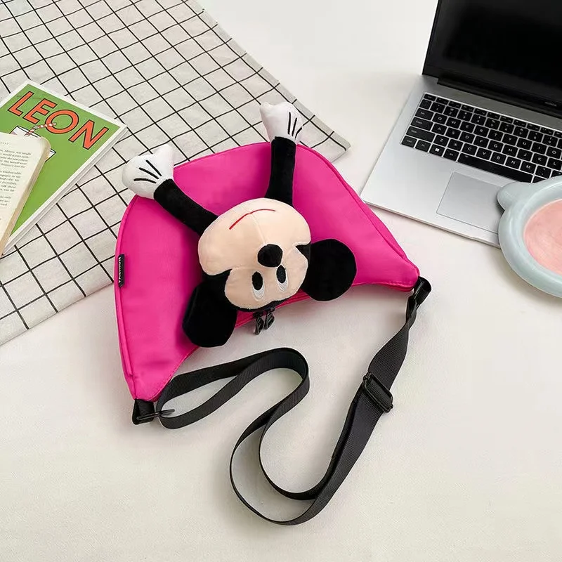 Cute Mouse Mickey Doll Dumpling Casual Large Capacity Shoulder Bag 2024 New Crossbody Bag Fashion Doll Canvas Bag