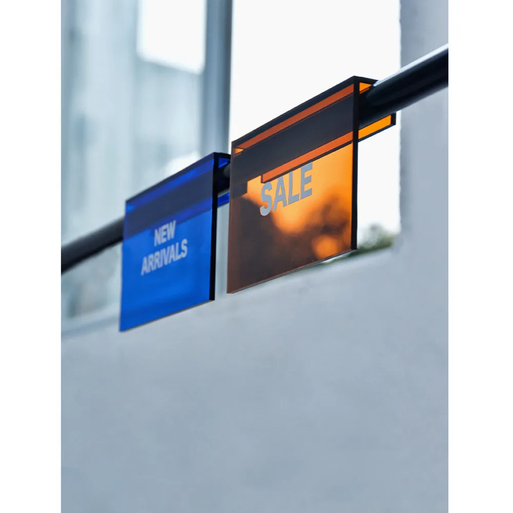 Creative Acrylic Hanging Sign Sale Sign Identification Sign Hanging Advertising Tag Instruction Sign Reminder Sign