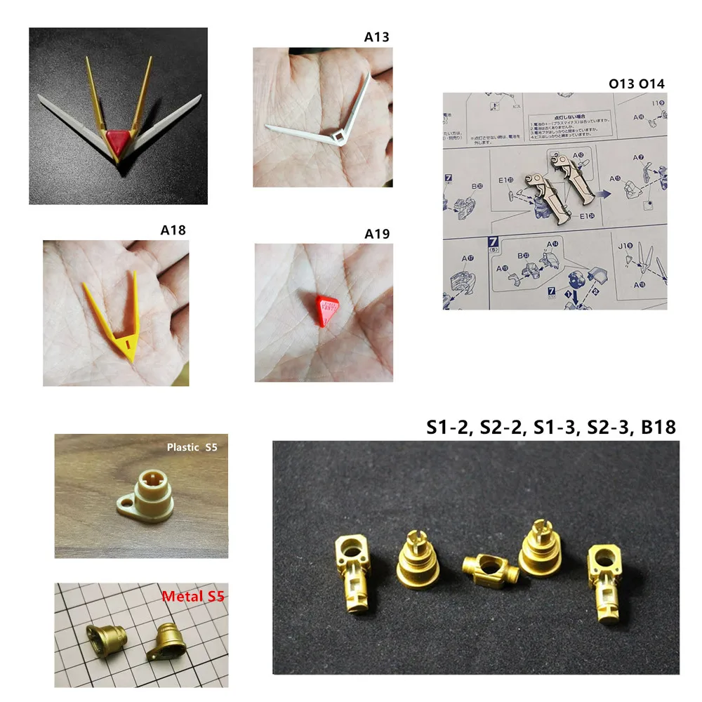 

Усиленный металл AE, запасная часть B18 S1 S2 S3 S5, антенна для модели PG 1/60 Strike Freedom DA051 *