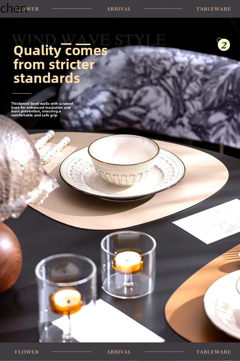 Zml dish set for homeretro bowl, plate and chopsticks classy ceramic tableware bowl and chopsticks 5