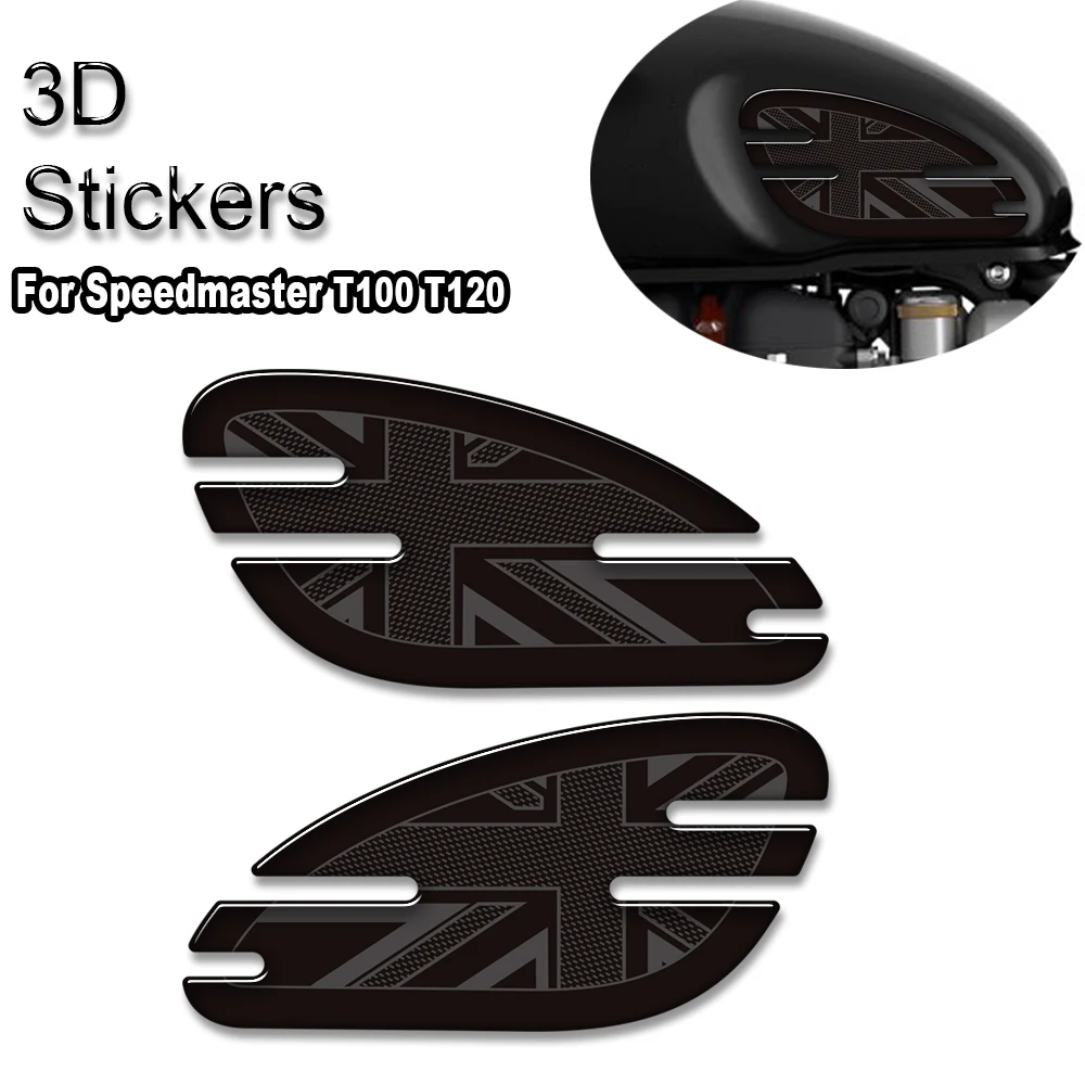 

3D Gel Motorcycle Tank pad Grips stickers protection decals kit For Triumph SPEEDMASTER T100 T120 accessory