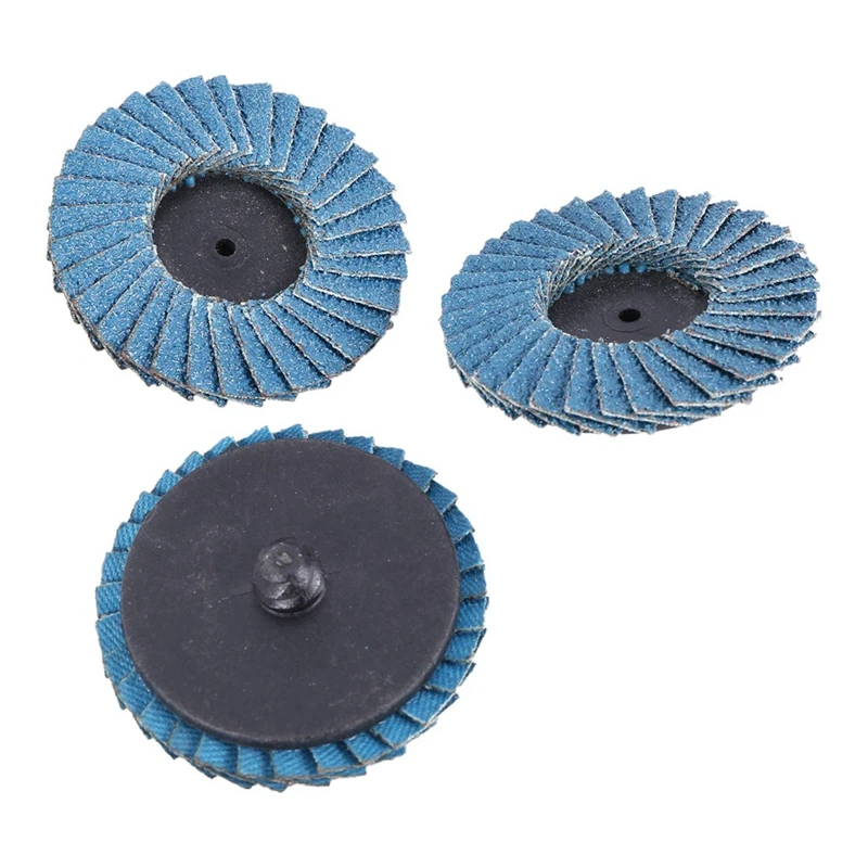 ab63-2-set-50mm-2-inch-flap-disc-sanding-disk-for-roloc-abrasive-tools-40-60-80-grit-zirconia-for-metal-grinding