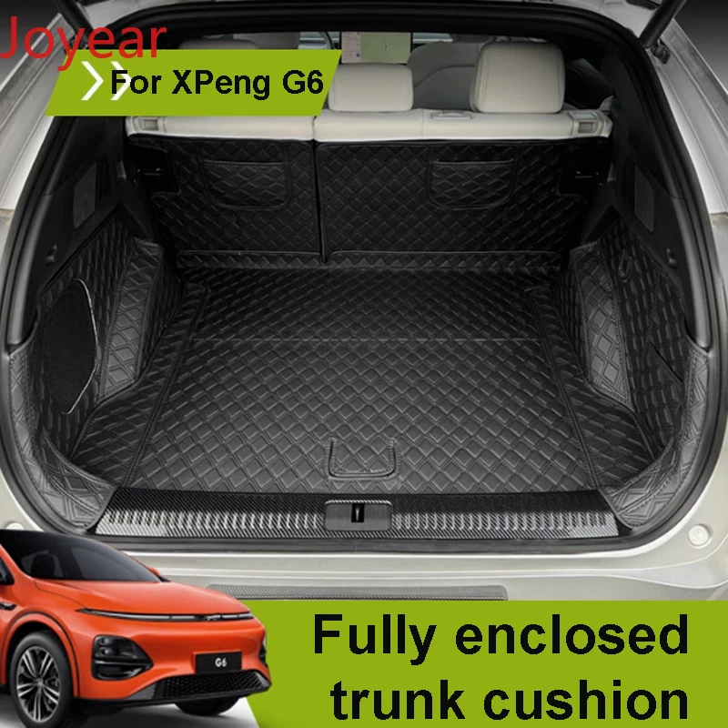 

For Xpeng G6 2023 2024 2025 Car Leather Fully Enclosed Trunk Cushion Waterproof Dirt Resistant Interior Accessories