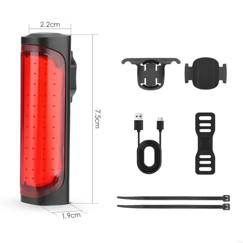 مصباح خلفي مانعة للتسرب على مدفوعات المياه الخلف مصباح تلقائي للضوء القابل لإعادة شحن #6