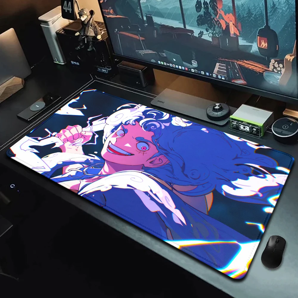 Anime Mouse Pad Luffy Gear5 Vivid Colorful ONE-PIECE Gaming Mousepad XXL Computer Accessories 400x900 Soft Large Desk Mat image 5