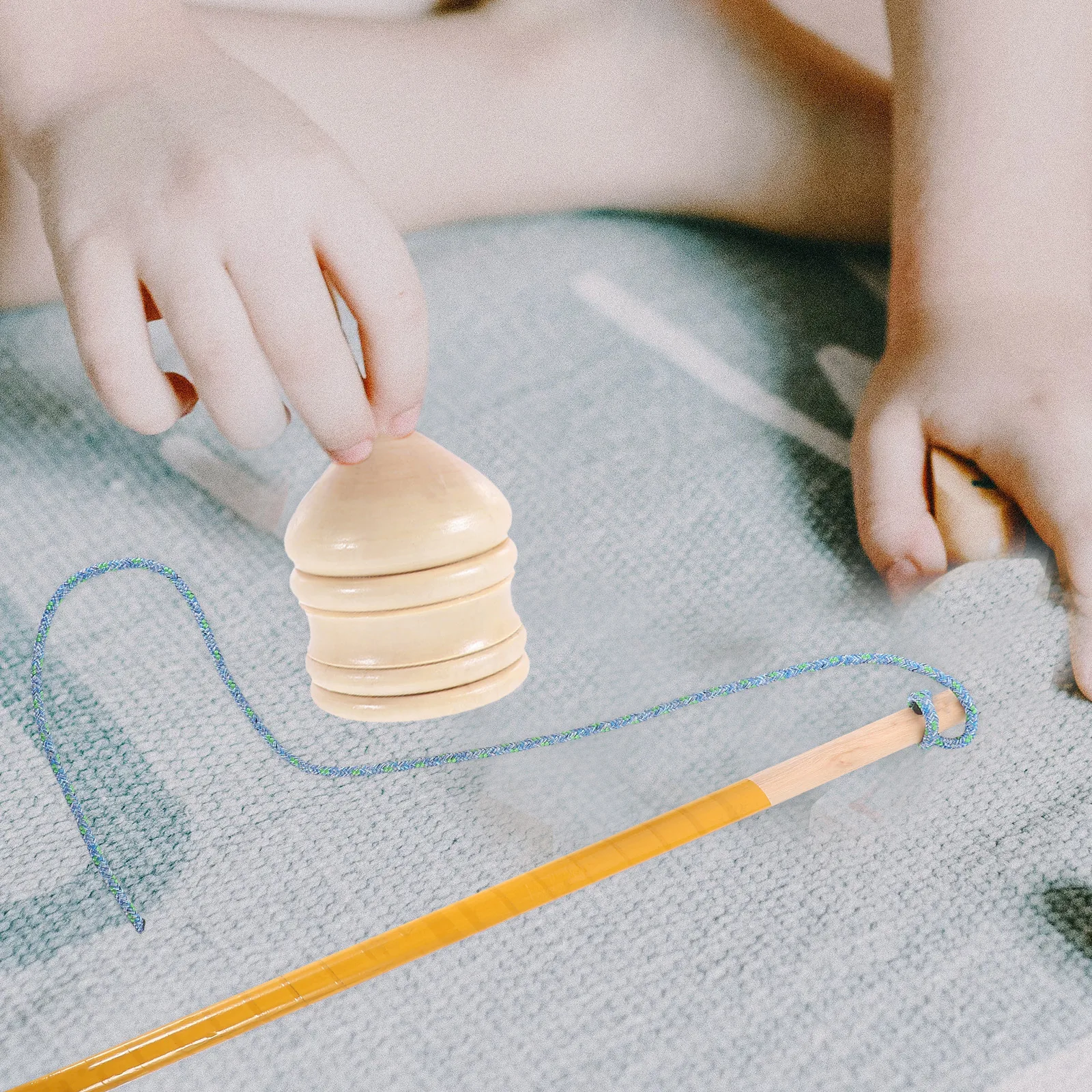 

Wooden Tops For Kids Diy Gyro Peg- Vintage Style Educational Physics Kinesthetic Motor Skills