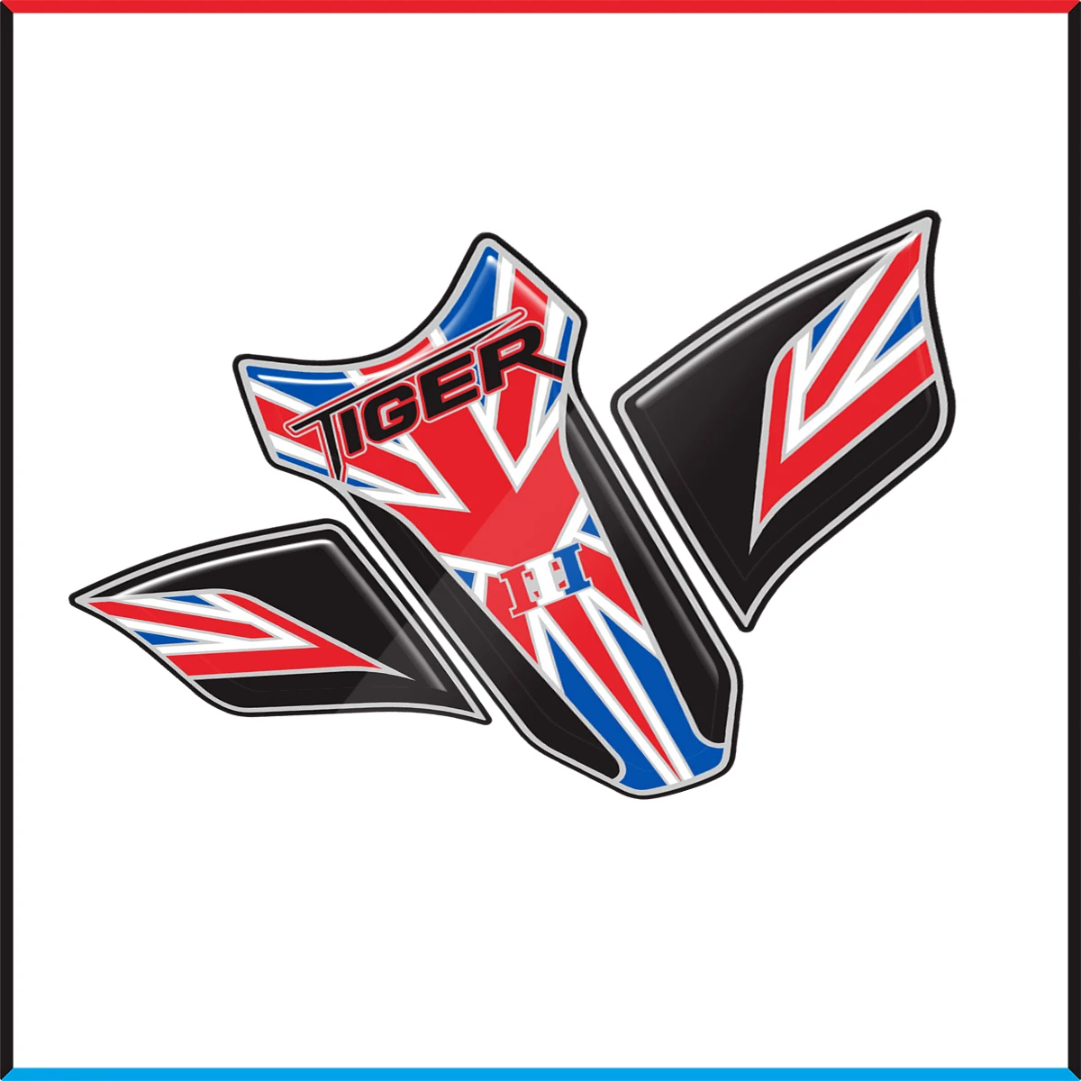 DLA Triumph Tiger 800 2018 Motocykl Tank Pad Protector Ochrona farby