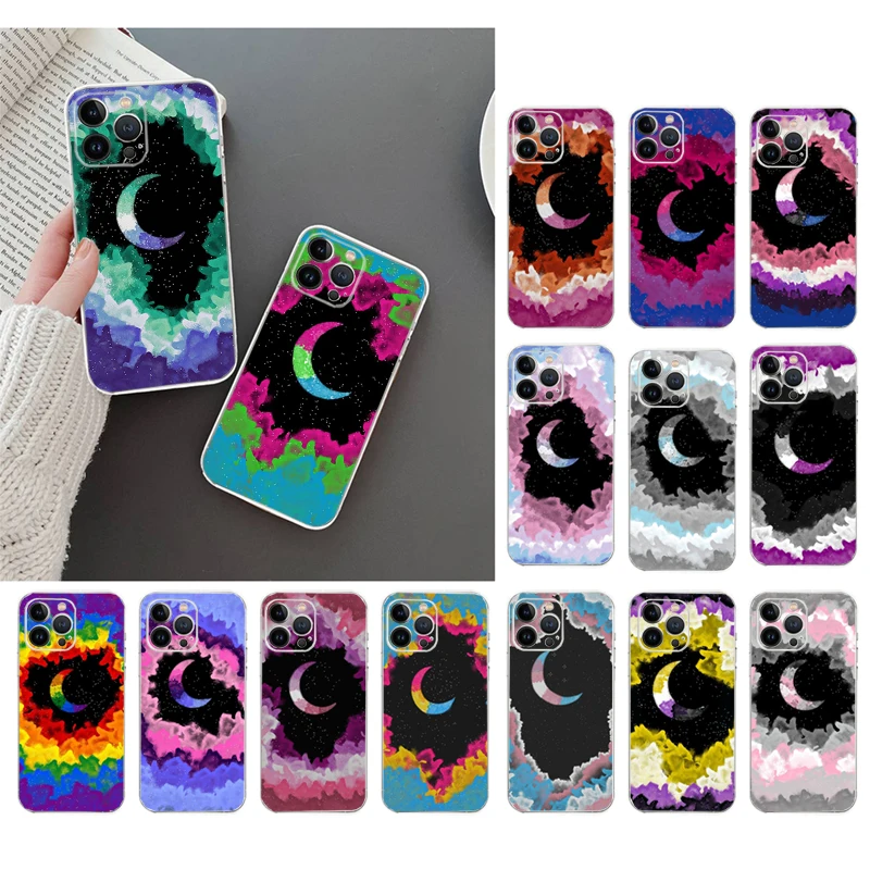 

Phone Case For iphone 17 Pro Max Air 16 15 14 13 Pro Max 15 16 Pro 15Plus Moon Art