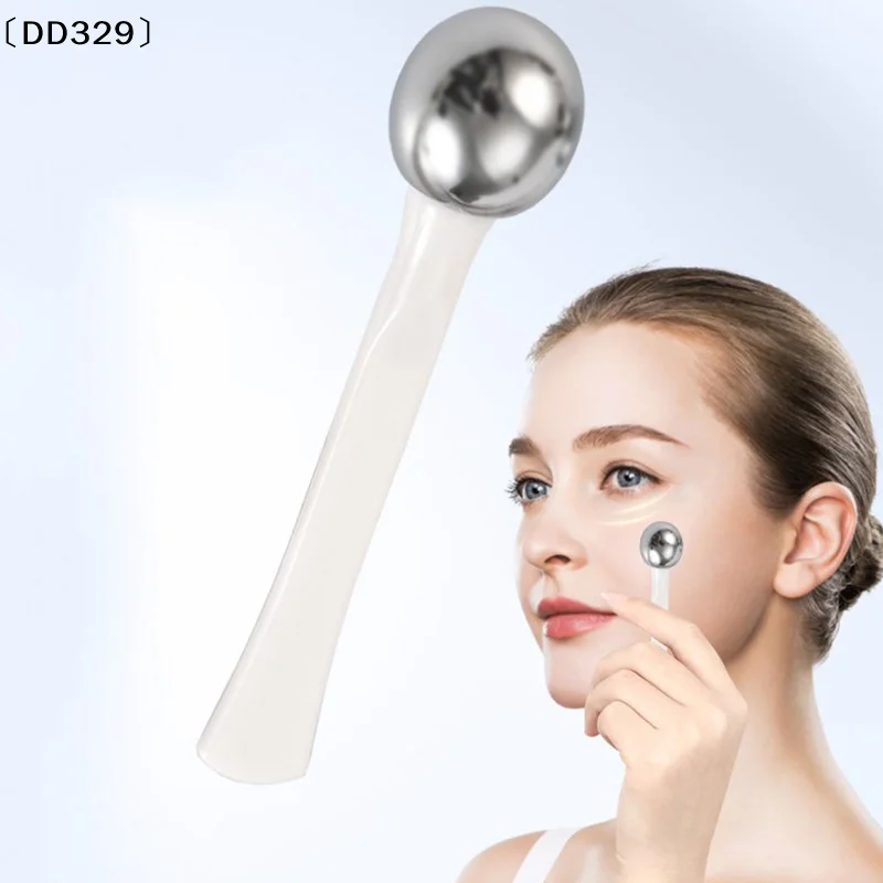 Eye Roller Massage Stick Eye Cream Applicator Cosmetic Spatula Anti Wrinkle Facial Spoon Alloy Face Thin Skin Care Tool〔DD329〕