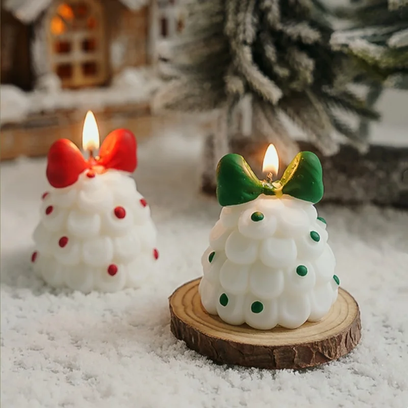 Duftkerzen mit Weihnachtsbaum, Geschenkgeschenke für Ambiente, handgefertigte Duftkerzen, realistische Weihnachtsmannkerzen