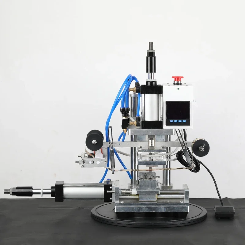 Machine d'Estampage à Chaud pour Bouteilles Cosmétiques, Rouleau Pneumatique d'Alimentation existent, Feuille d'Or