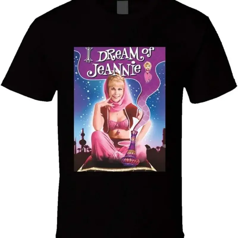 T-shirt noir I Dream Of Jeannie, série télévisée classique rétro
