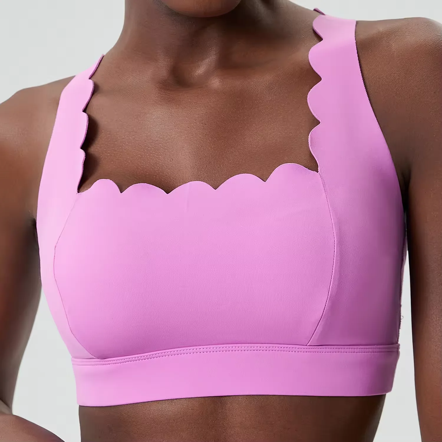 Women's Compression Sports Bra Quick Dry Breathable Yoga Exercise Bra Wire Free Padded Lightweight Quick Dry Breathable