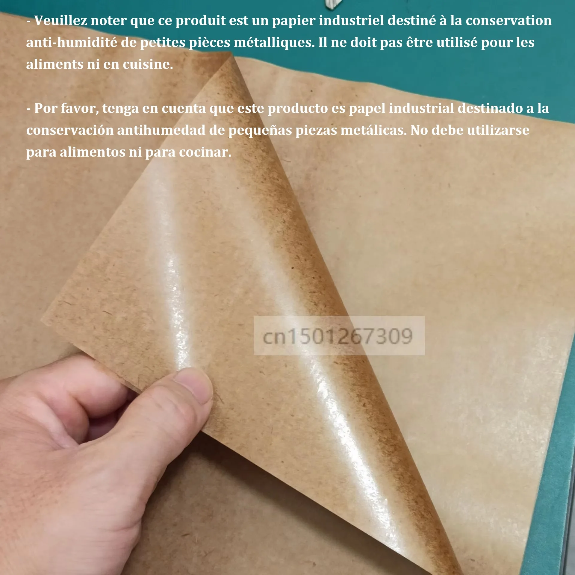 Size A4 Neutral Wax Wrapping Paper Anti Rust Paper Corrosion Resistant Industrial Moisture Proof For Packing Small Metal Parts