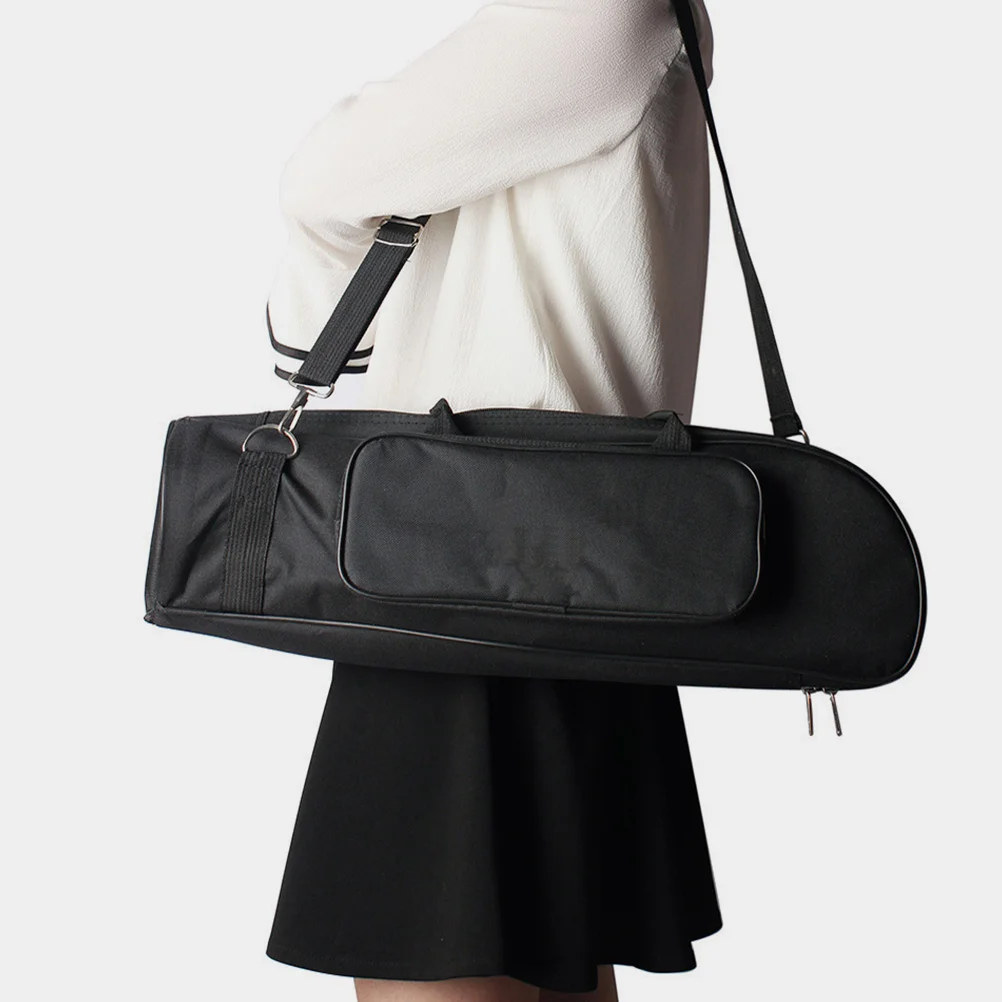 

Horn Small Bag Trumpet Case with Straps Gig Handbag Instrument Black Backpack Carrying